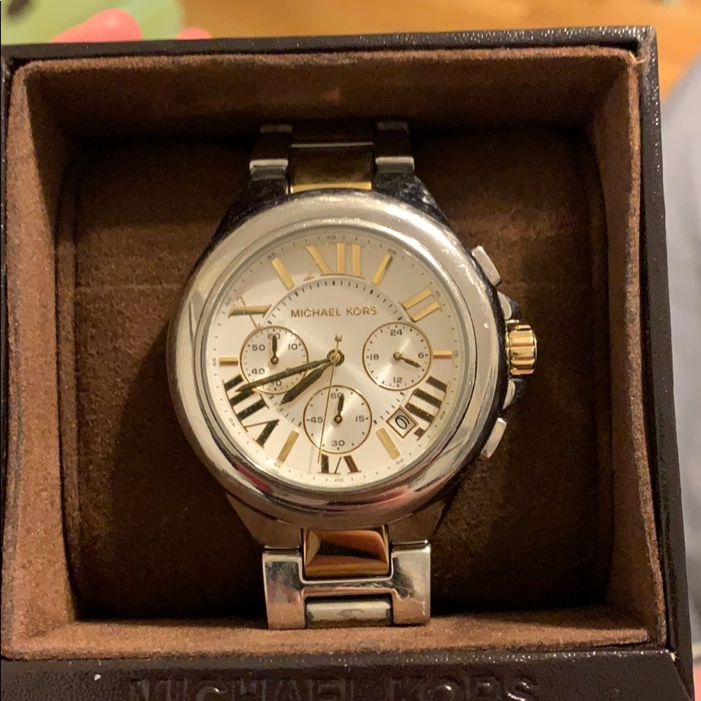 Gold and silver Michael Kors Watch